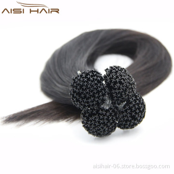 Aisi Hair Hot Sale Top Grade X-Tip Hair Extension Wholesale Natural Black Hair Extensions for Women